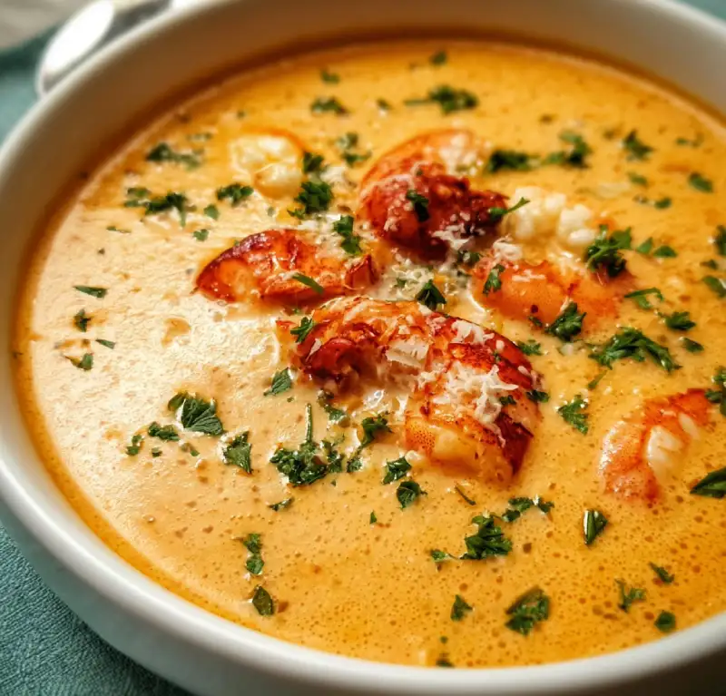 Delicious Creamy Prawn Lobster Bisque Recipe