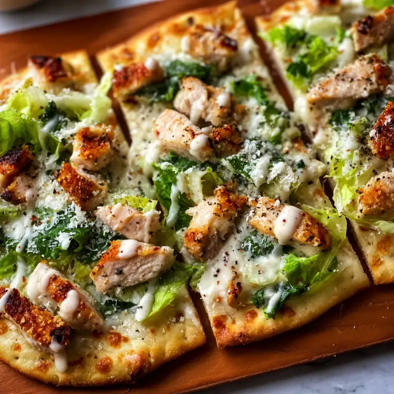 Chicken Caesar Flatbread