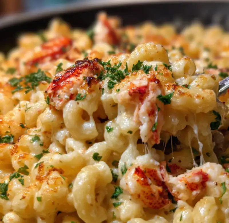 Garlic Butter Lobster Mac & Cheese