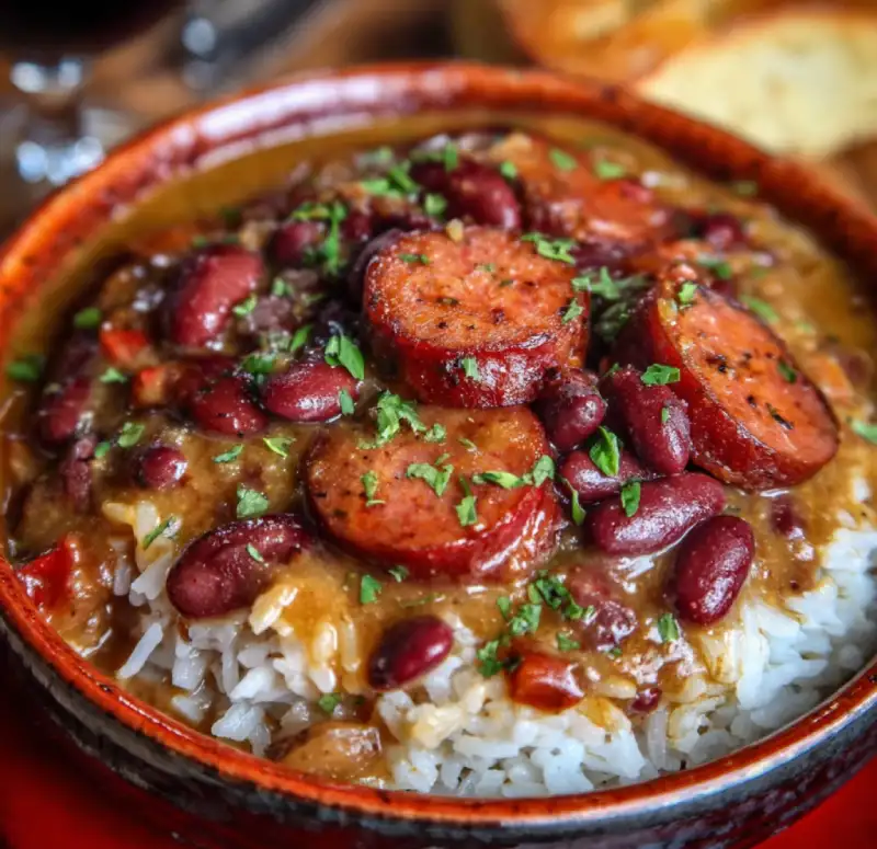 Cozy Red Beans and Rice with Smoked Sausage Recipe