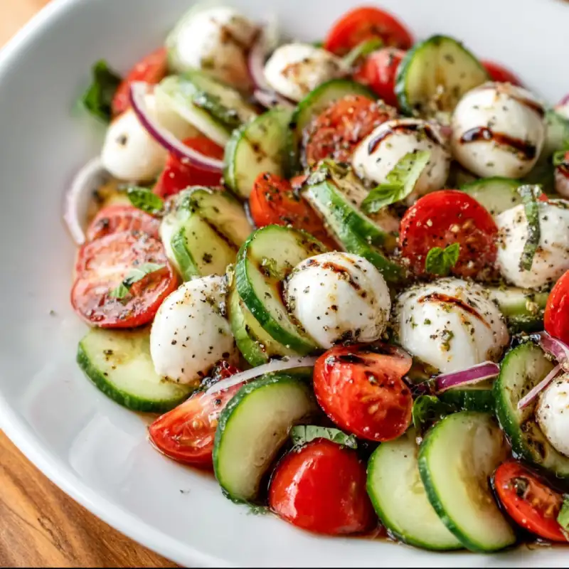 Cucumber Caprese Salad