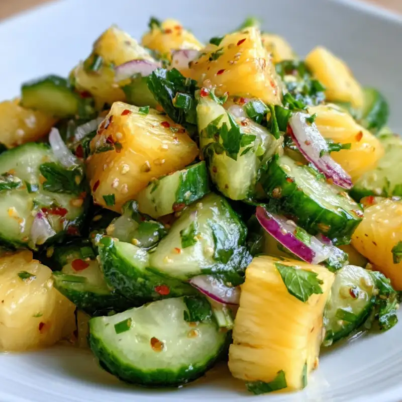 Pineapple Cucumber Salad