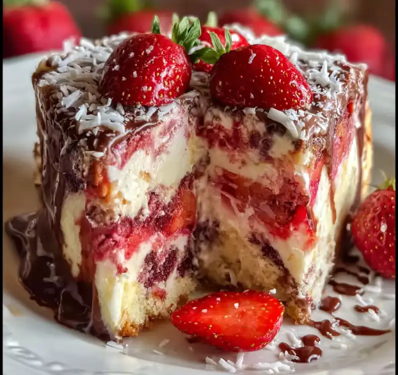 Strawberry Earthquake Cake: Delicious Recipe