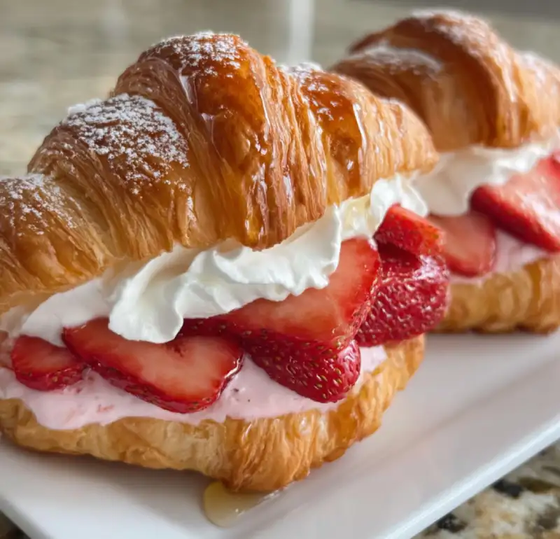 Strawberry Cream Croissant