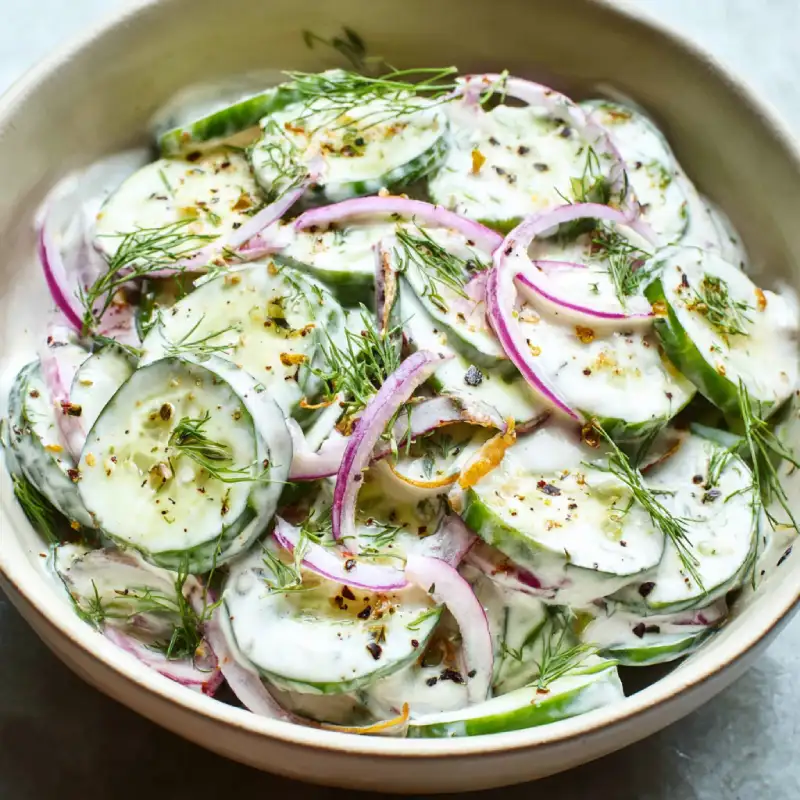 Creamy Cucumber Salad