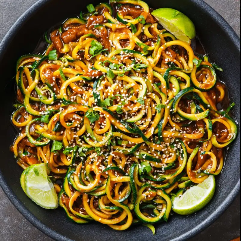 Tasty Teriyaki Zucchini Noodles