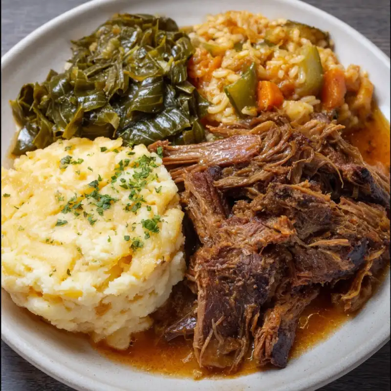 Southern-style Pot Roast Plate