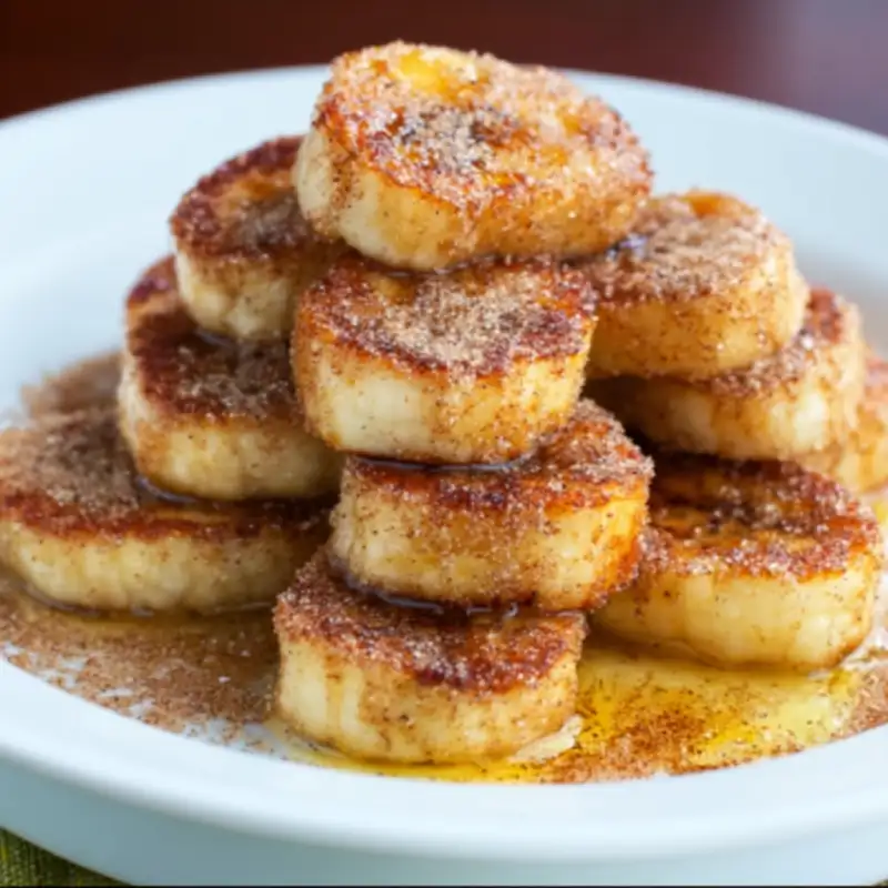 Pan Fried Cinnamon Bananas