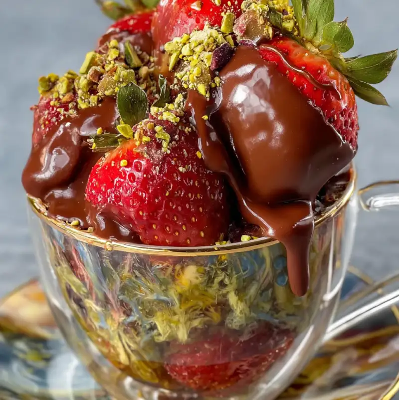 Dubai Chocolate Covered Strawberry Cup: Delicious Dessert Recipe