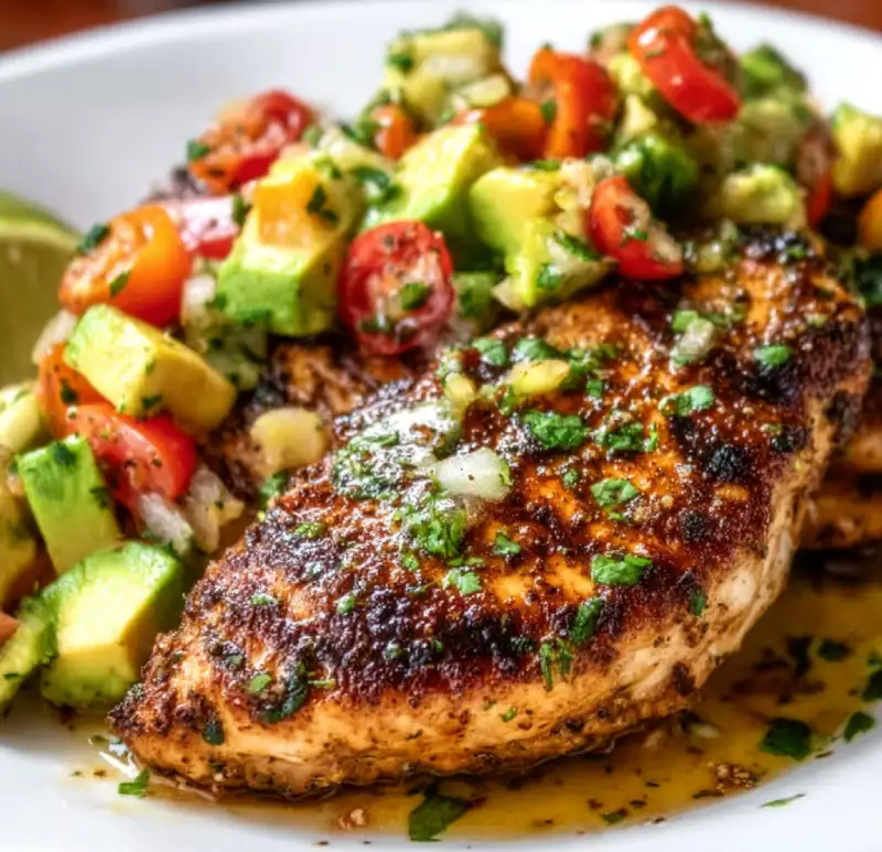 Fiesta Lime Chicken with Avocado