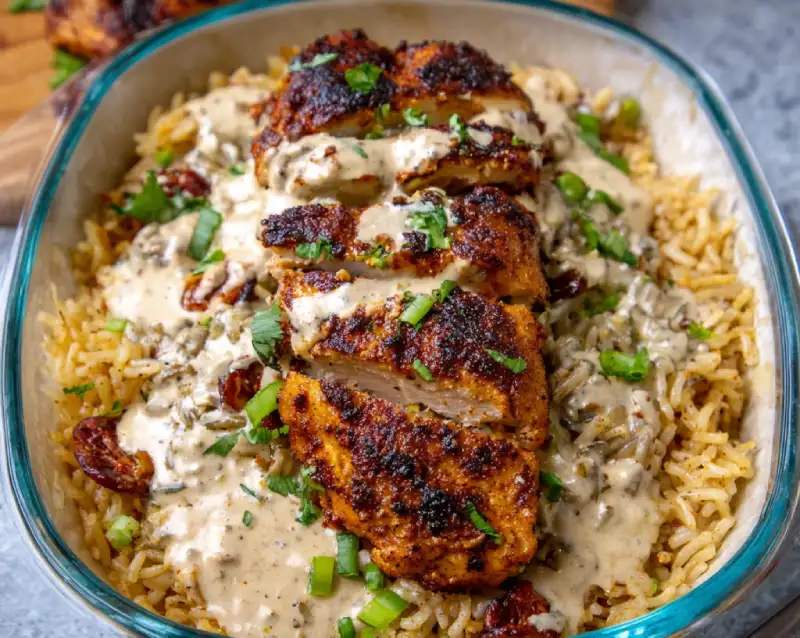 Creamy Cajun Chicken & Rice Bowls