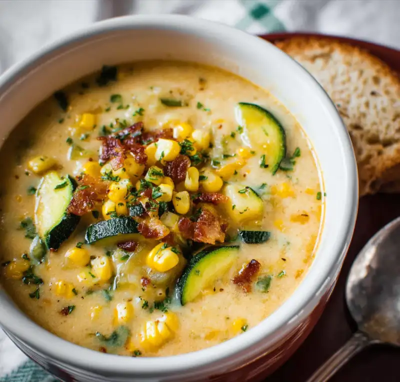 Potato Corn Zucchini Soup