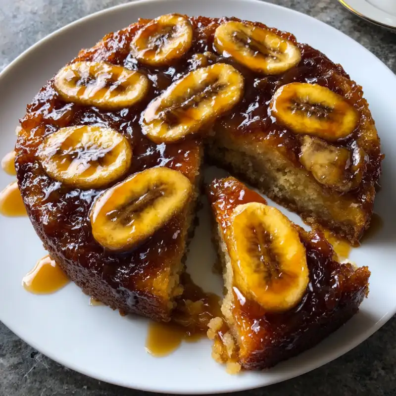 Banana Foster Upside-Down Cake