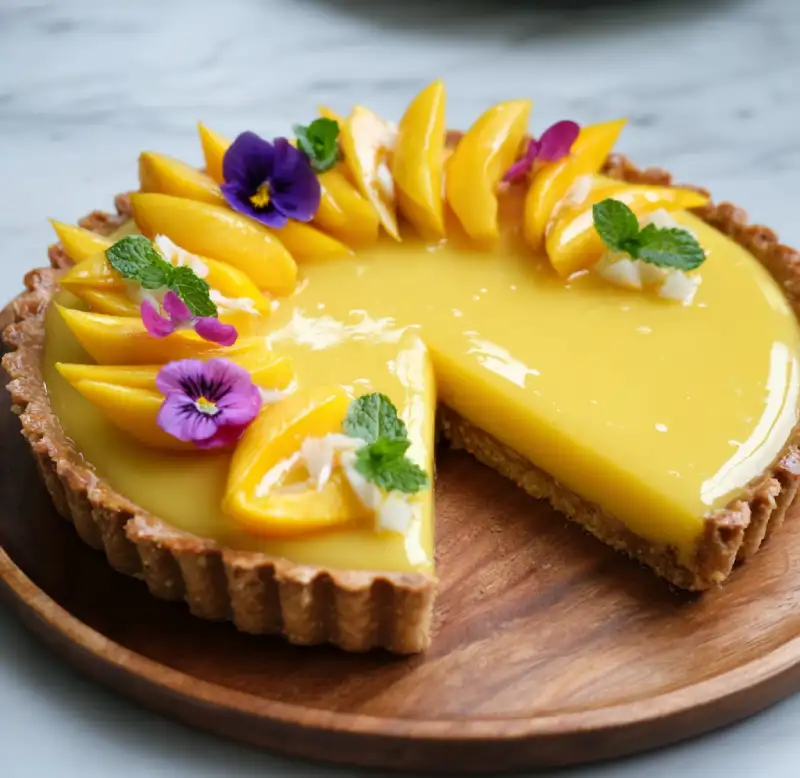 Delicious Mango Curd Tart Recipe