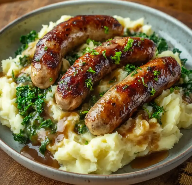 Bangers and Colcannon