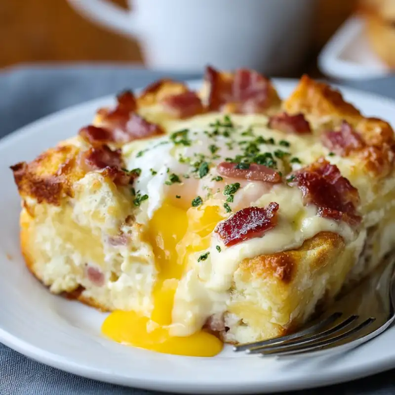 Easy Baked Eggs Benedict Casserole: Delicious Recipe