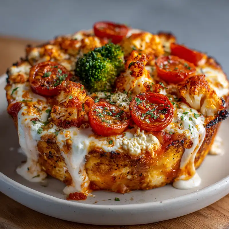 Cottage Cheese Pizza Bowl