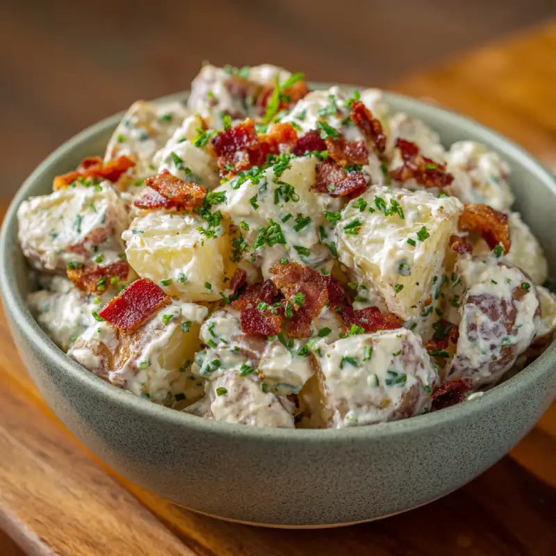 Creamy Bacon Ranch Potato Salad