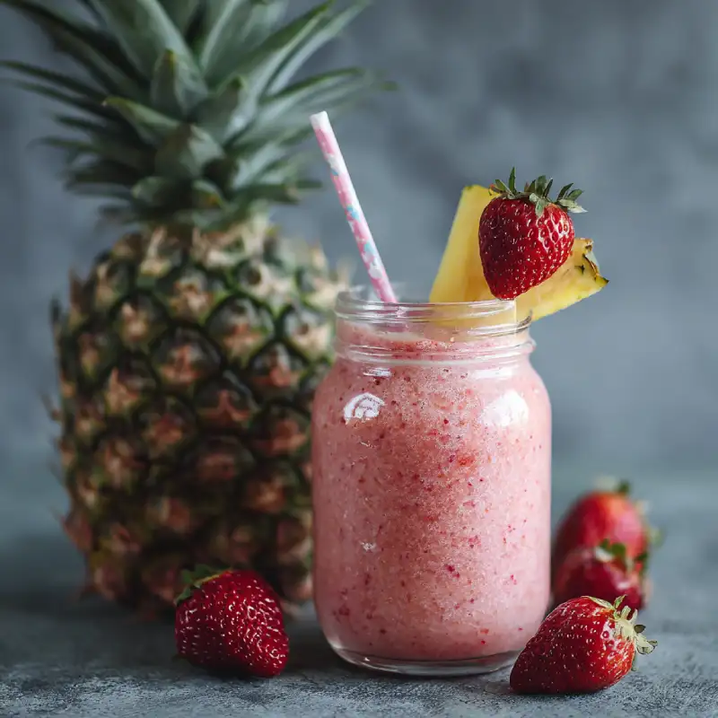 Easy Strawberry Pineapple Smoothie Recipe
