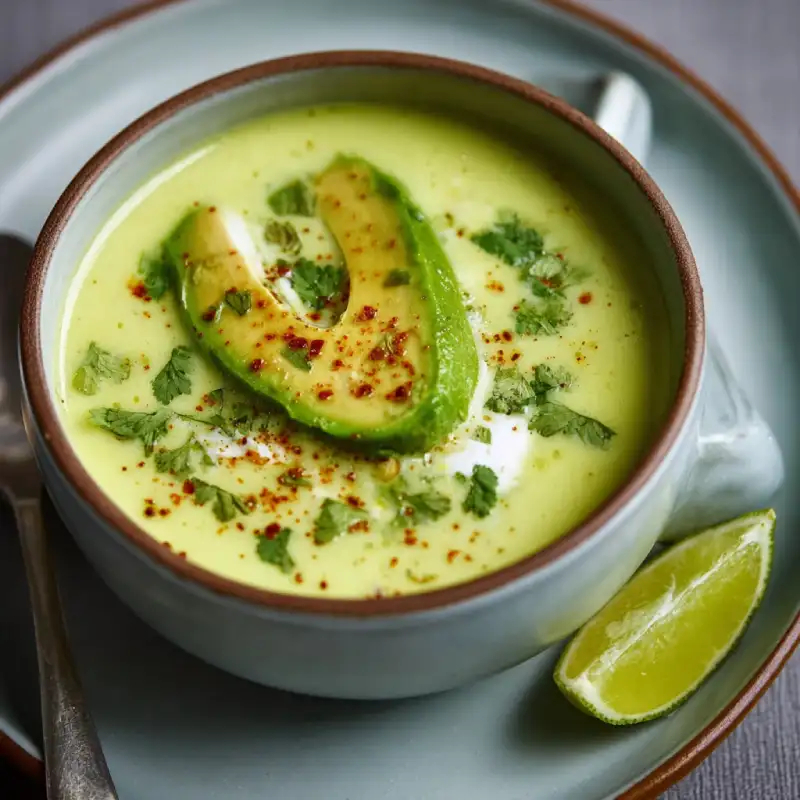 Chilled Avocado and Lime Soup