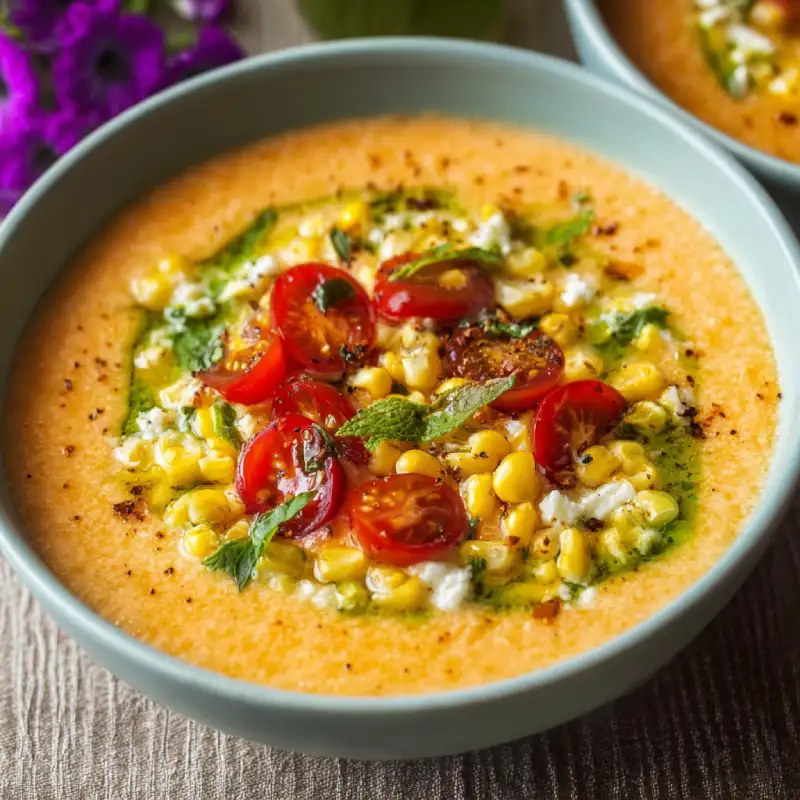 Summer Sweet Corn Gazpacho