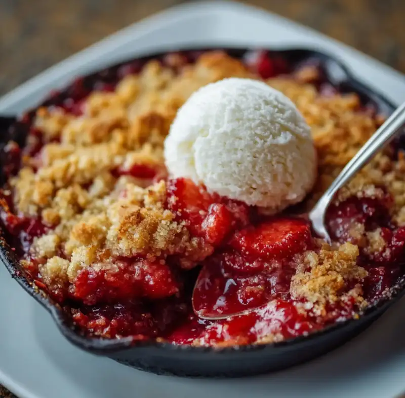 Strawberry Rhubarb Crisp