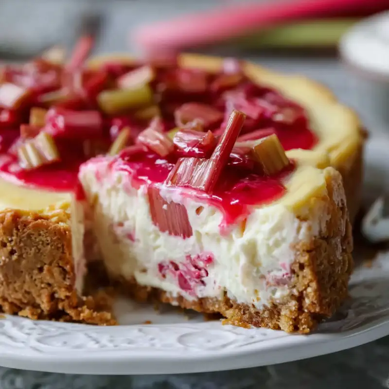 Irresistible Keto Rhubarb Cheesecake: Delicious Recipe