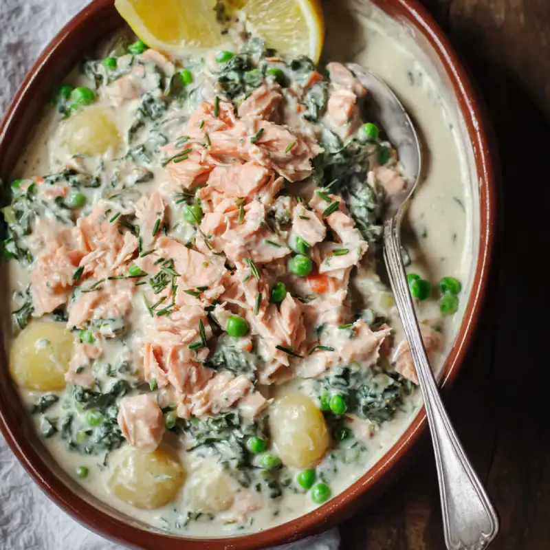 Creamy Leftover Salmon