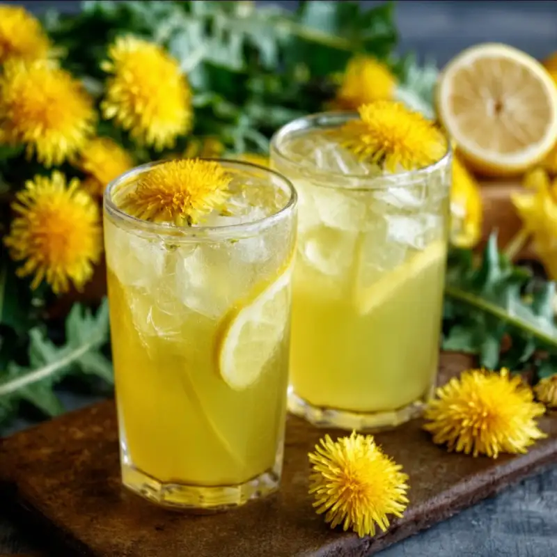 Easy Dandelion Lemonade
