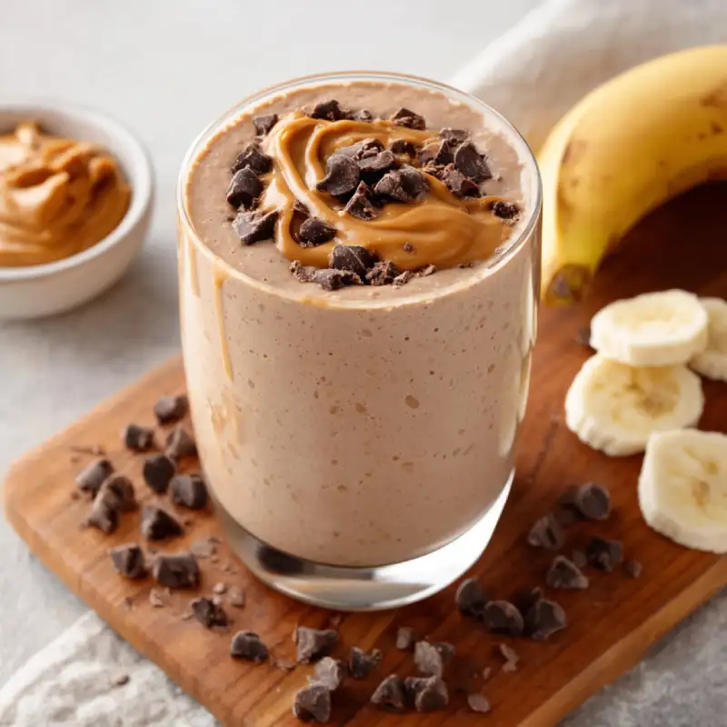 Chocolate Peanut Butter Protein Smoothie