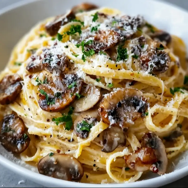 Brown Butter Mushroom Pasta - Delicious