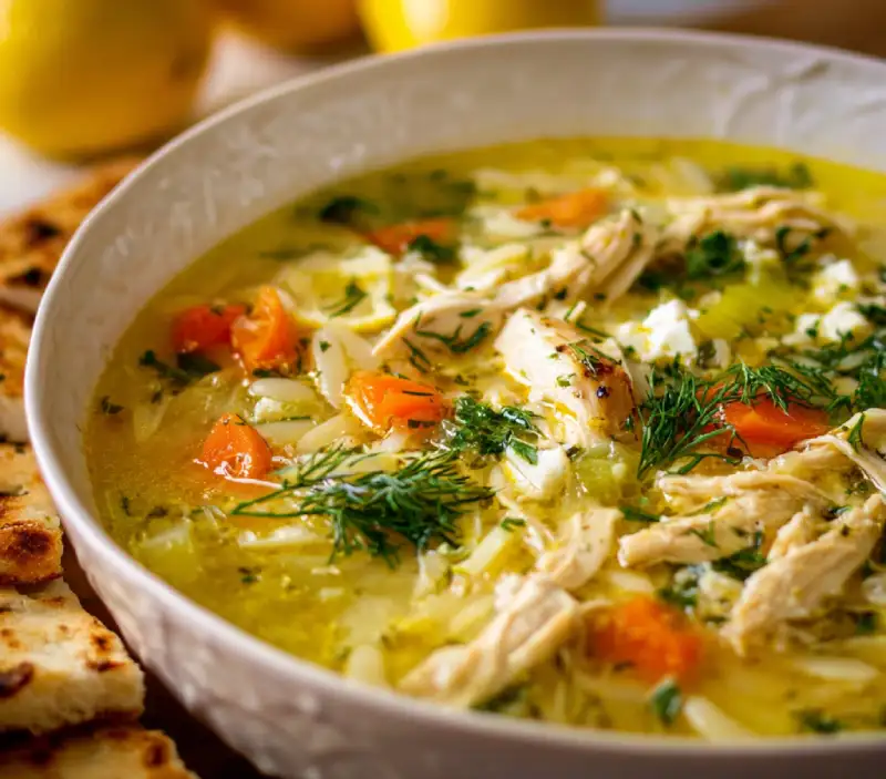 Greek Lemon Chicken Soup