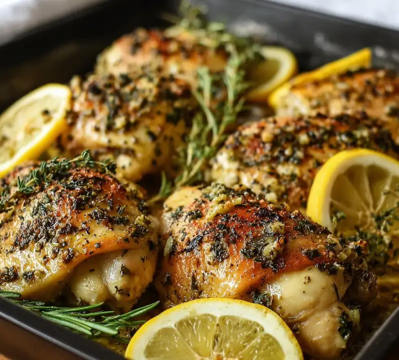 Baked Lemon Garlic Herb Chicken