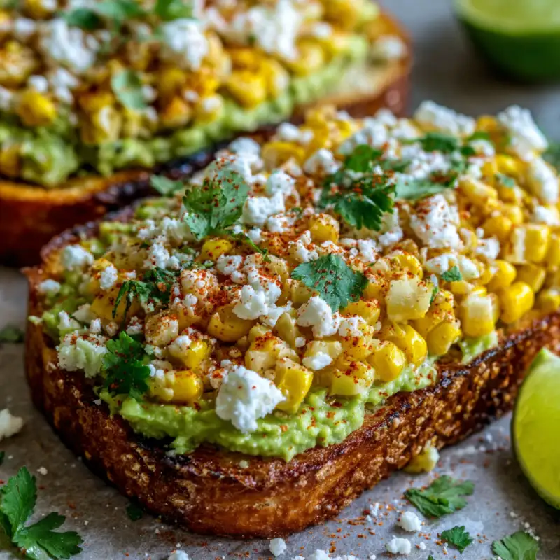 Mexican Street Corn Avocado Toast