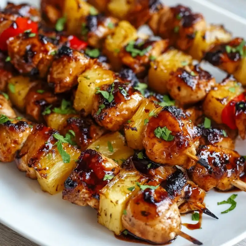 Hawaiian Chicken Kabobs