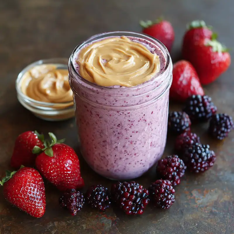 Peanut Butter Berry Smoothie: Easy Recipe