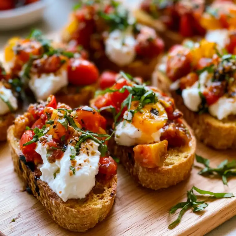 Tomato Burrata Bruschetta