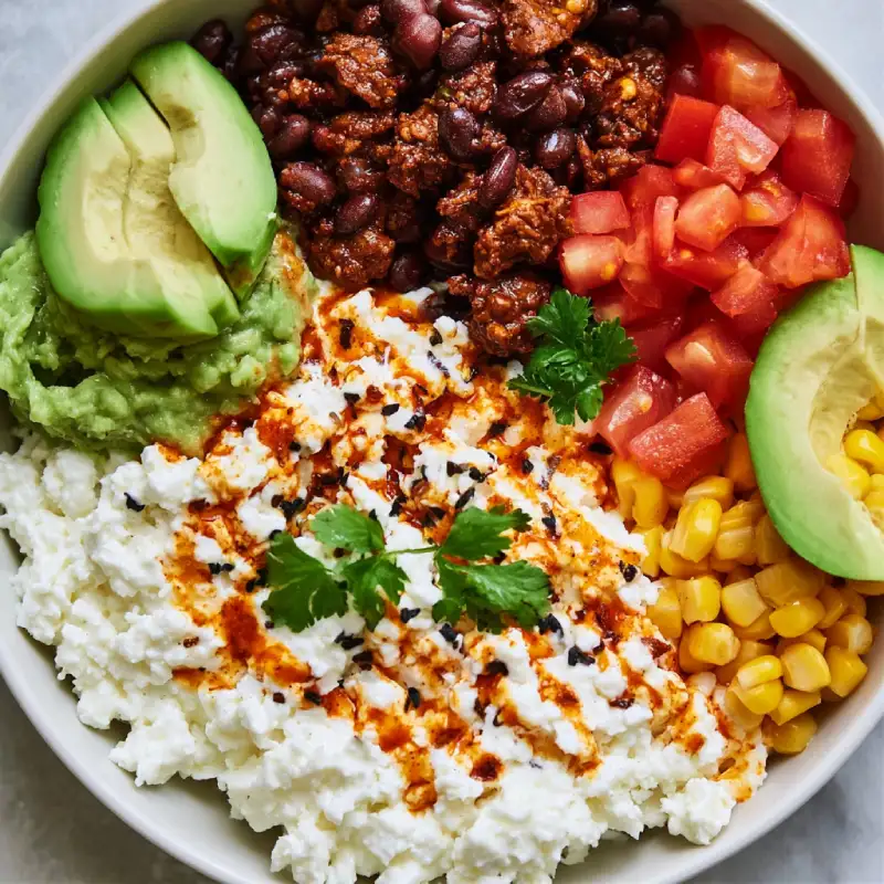 Delicious Cottage Cheese Taco Bowl Recipe
