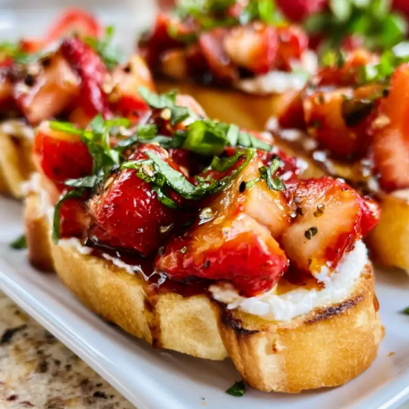 Delicious Strawberry Bruschetta Recipe