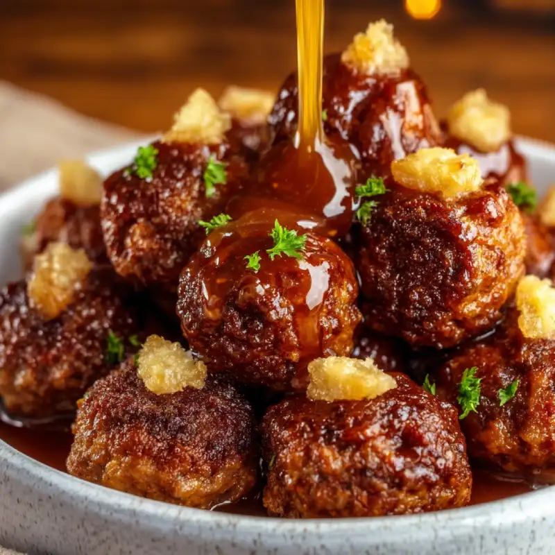 Brown Sugar Meatball Bites