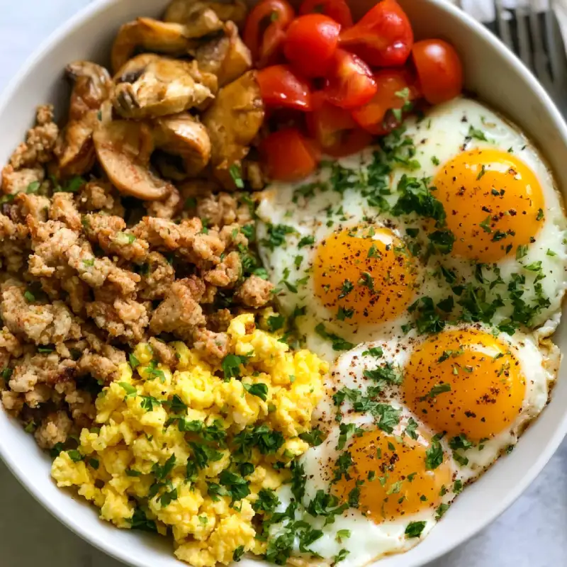 Healthy Easy Turkey Breakfast Bowl Recipe