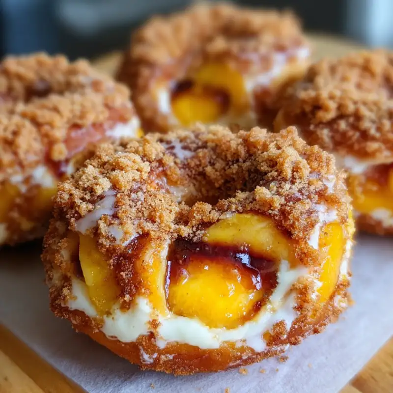Peach Cobbler Cheesecake Donuts: Delicious Recipe Guide