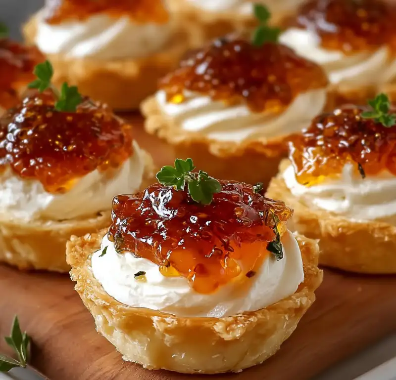 Delicious Pepper Jelly & Cream Cheese Bites Recipe