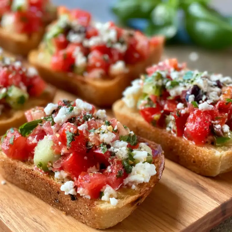 Greek Bruschetta: Delicious Recipe