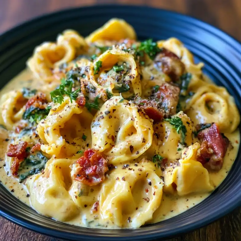 Creamy Crock Pot Tortellini
