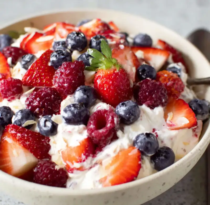 Triple Berry Cheesecake Fruit Salad: Delicious Summer Recipe