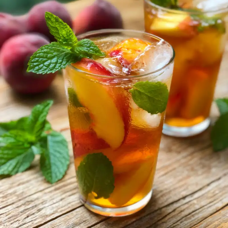 Nectarine Mint Sweet Tea