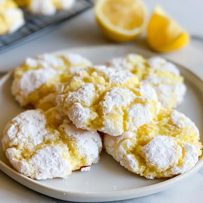 Lemon Crinkle Cookies
